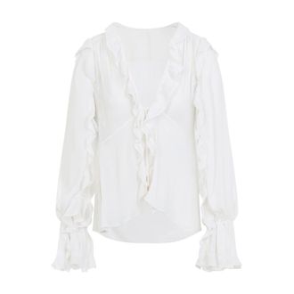Alberta Ferretti Alberta Ferretti, Blouses, female, White, Size: 2XS Shirt