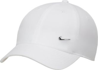 Nike Dri-FIT Club Metall-Swoosh Logo Cap White FB5372-100