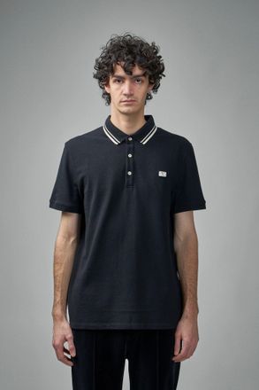 Valentino Cotton Piqu&eacute; Polo Shirt with V-Logo Patch