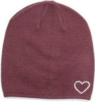 Portolano Crystal Heart Beanie in Dusty Orchid at Nordstrom Rack