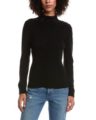 Fort&eacute; Cashmere Crystal Cashmere Pullover