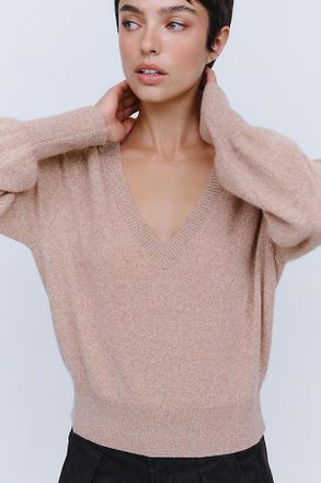 Maeve 100% Cashmere V-Neck Sweater