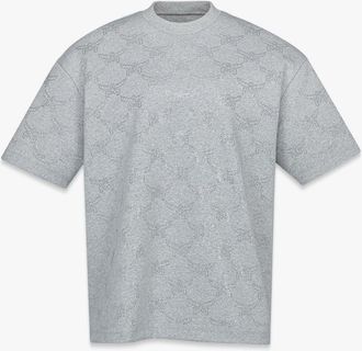 MCM Crystal Monogram Ponte T-Shirt in Gray at Nordstrom, Size X-Small