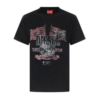 Diesel T Marly T-Shirt - Dames - Tops - Zwart - Maat: M Katoen