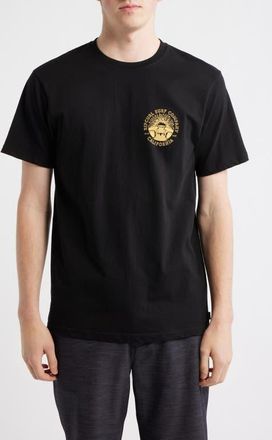 Rip Curl Sunrise Logo Cotton T-Shirt in Cali Black at Nordstrom, Size Xx-Large