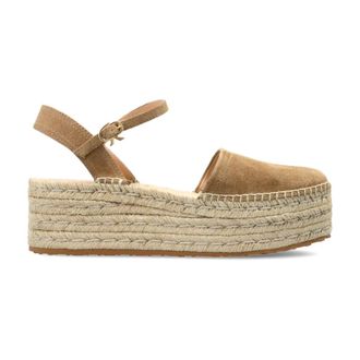 Gianvito Rossi Wedges, female, Brown, Size: 7 1/2 US Suede Platform Shoes