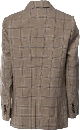 Brunello Cucinelli Womens Brown Linen Blazer Clothing