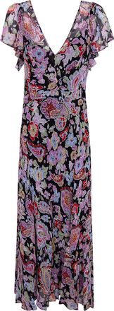 Rixo Bexley Dress Cara Floral Black