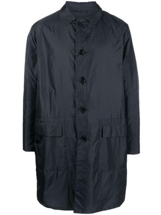 Aspesi padded long coat - Blue