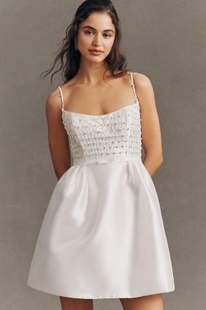 Watters Cora Rhinestone Mini Dress