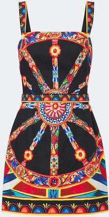 Dolce & Gabbana Carretto cotton poplin minidress