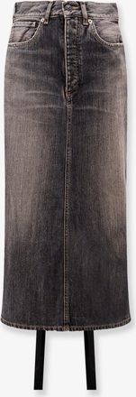 Balenciaga Gonna in denim con intreccio lacci - BALENCIAGA - gender_Woman