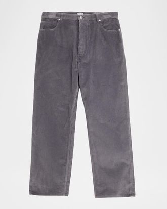 Bottega Veneta Men & apos;s Cotton Corduroy Relaxed Straight-Leg Pants