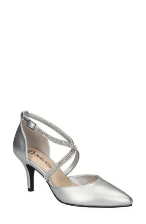 Bella Vita Zabella Pointed Toe Pump in Silver at Nordstrom Rack, Size 11