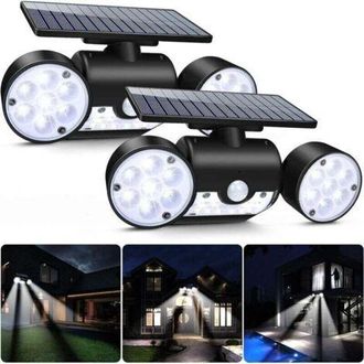 OEM Potente Luz Solar Para Exteriores, 30 Led, Luz De Seguridad Con Sensor De Movimiento, Tres Focos, Iluminaci&oacute;n Inal&aacute;mbrica, Resistente Al Agua Ip65, Gr