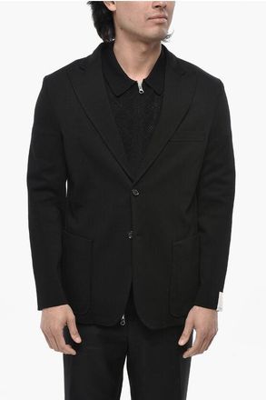 Paolo Pecora Slim-Fit Jersey Blazer With Peaked Lapel size 50