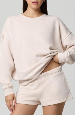 Florence By Mills Cozy Crush Oversize Sweatshirt in Quartz at Nordstrom, Size Xx-Large Regular