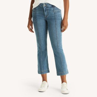 Nautica Womens Mid-Rise Demi Bootcut Denim