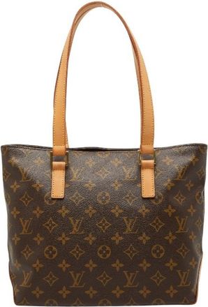Louis Vuitton Monogram Brown Pvc Leather Handbag Tote Bag (Pre-Owned)