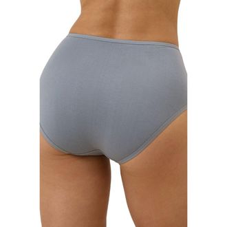 Pact Organic Cotton Everyday High Rise Brief 6-Pack in Dotted Daisies at Nordstrom, Size X-Small