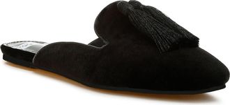 Rag & Co. Cardinal Tassel Velvet Mule in Black at Nordstrom Rack, Size 8