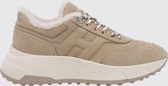 Hogan Sneakers Hi-Fi in nabuk con interni in shearling e suola chunky