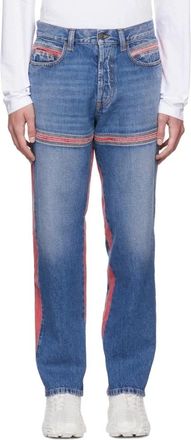 Diesel D-Mand Mid-Rise Straight Leg Jeans - Heren - Regular Fit Jeans - Blauw - W31 - Denim - Jeans