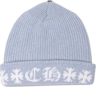 Chrome Hearts Big Daddy kasjmier muts - Blauw