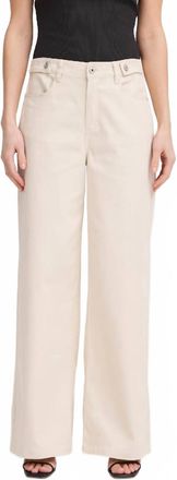 Ichi Carolinas Wide Leg Jeans In Sandshell