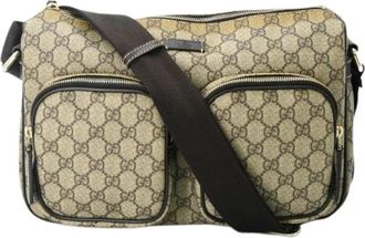 Gucci Pre-owned Vintage Schoudertas - Dames - Vintage Schoudertas - Beige - ONE Size - Leer - Vintage