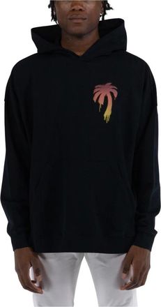 Palm Angels Hoodies & sweatvesten, Heren, Zwart, M, Katoen, I Love PA Hoodie French Terry