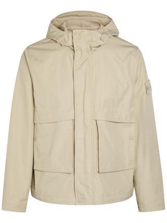 Stone Island Ghost Hooded Cotton-poplin Parka Jacket - Beige - XL