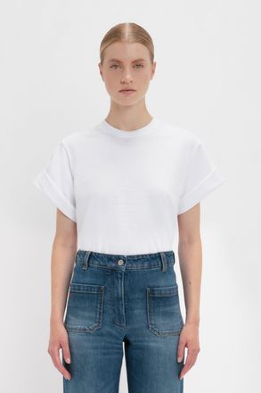 Victoria Beckham Tilly T-Shirt In White XS