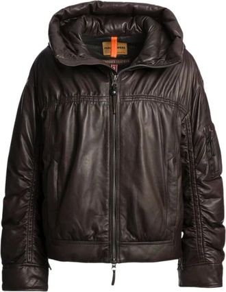 Parajumpers Gracia Leren Jas - Dames - Jassen - Bruin - Maat: XS Zijde