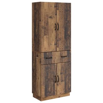vidaXL Juego De Armarios 2 Uds. Madera Envejecida Madera De Ingenier&iacute;a Vidaxl