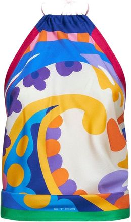 Etro Etro Paisley Print Silk Top