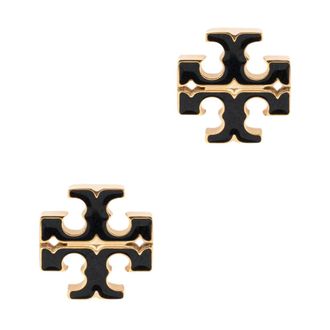 Tory Burch Accessoires, Dames, Zwart, ONE Size, Icon Oorbellen