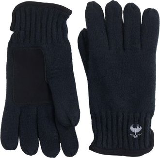 Brooks Brothers Cashmere Blend Suede Trim Gloves in Black at Nordstrom