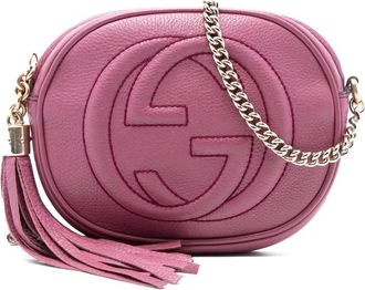 Gucci Pre-owned Gucci Mini Pebbled Calfskin Soho Chain Crossbody Ladies 6GRA4T1R49AI7E2G