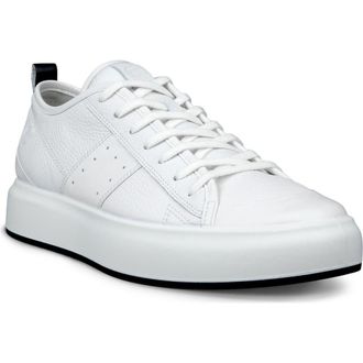 Ecco Street Ace Sneaker in White/White at Nordstrom Rack, Size 11-11.5Us / 45Eu