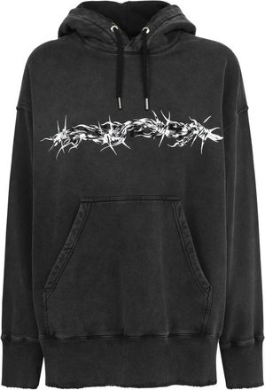 Givenchy Zwarte capuchontrui voor mannen - Heren - Hoodies - Zwart - M - Katoen - Hoodies & sweatvesten
