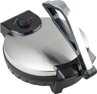 Brentwood 12 Inch Stainless Steel Nonstick Electric Tortilla Maker