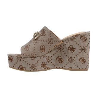 Guess Wedges, female, Beige, Size: 10 US Evenza Wedge Sandal