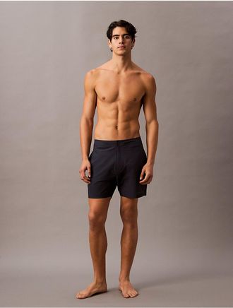 Calvin Klein Mens Tailored 5 Volley Swim Shorts - Black - 2XL