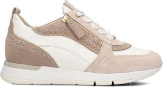 DL Sport Schoenen, Dames, Beige, 36 EU, Su&egrave;de, Beige Su&egrave;de Dames Sneakers 6523