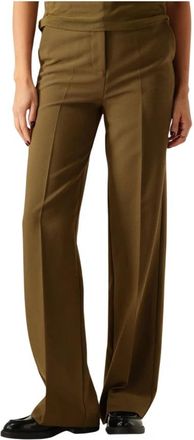 Modstr&ouml;m Gale Broek - Dames - Wijde Broeken - Groen - XS - Polyester - Broeken