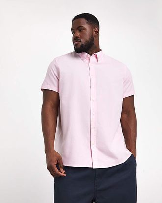 Jacamo Short Sleeve Oxford Shirt Regular