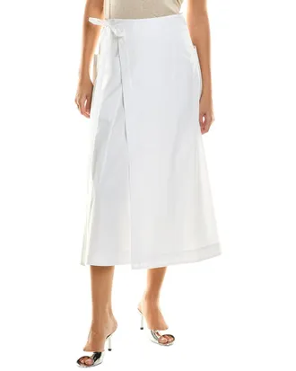 Proenza Schouler White Label Soft Poplin Wrap Skirt