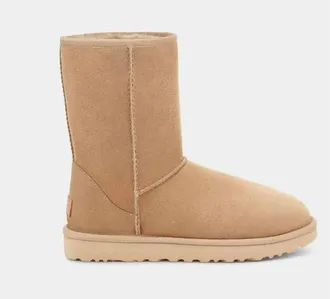 UGG Womens Classic Short Ii Boot In Mustard Seed