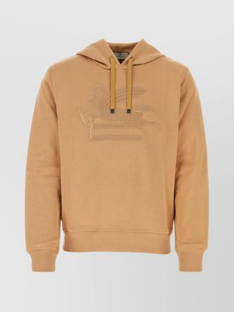 Etro cotton logo-embroidered hoodie